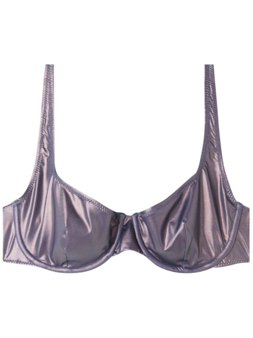 Parte De Cima De Biquíni Balconette Com Efeito De Pele Brilhante Daytona - Roxo Parte De Cima De Biquíni Balconette Com Efeito De Pele Brilhante Daytona - Roxo