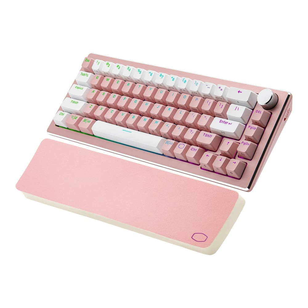 Teclado Gamer Cooler Master Sakura Edition CK721 Switch Vermelho RGB Rosa - CK-721-SKTR2-US