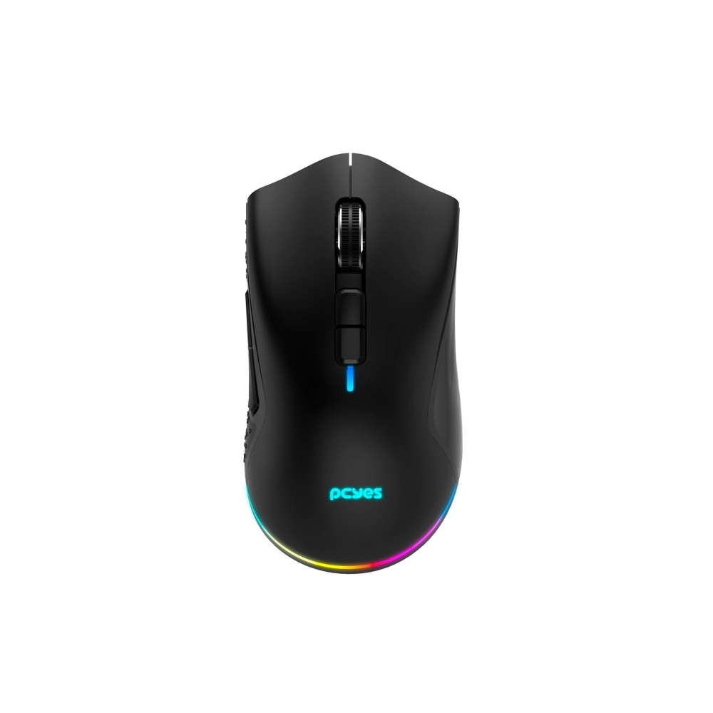 Mouse Gamer PcYes Anok Wireless 16000 DPI 7 Botões Recarregável Preto - PMGAKRGB