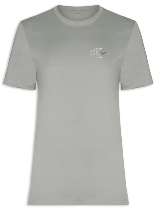 Camiseta Masculina Manga Curta Logo Naturals Peito - Cinza Camiseta Masculina Manga Curta Logo Naturals Peito - Cinza