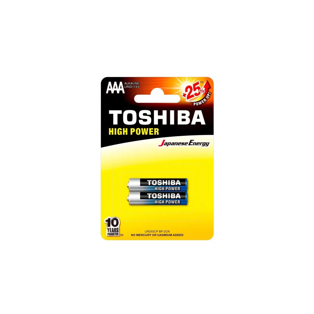 Pilha Toshiba Alcalina AAA C/ 2 Unidades 1,5V - 72453 (Caixa Com 12 Blisters)
