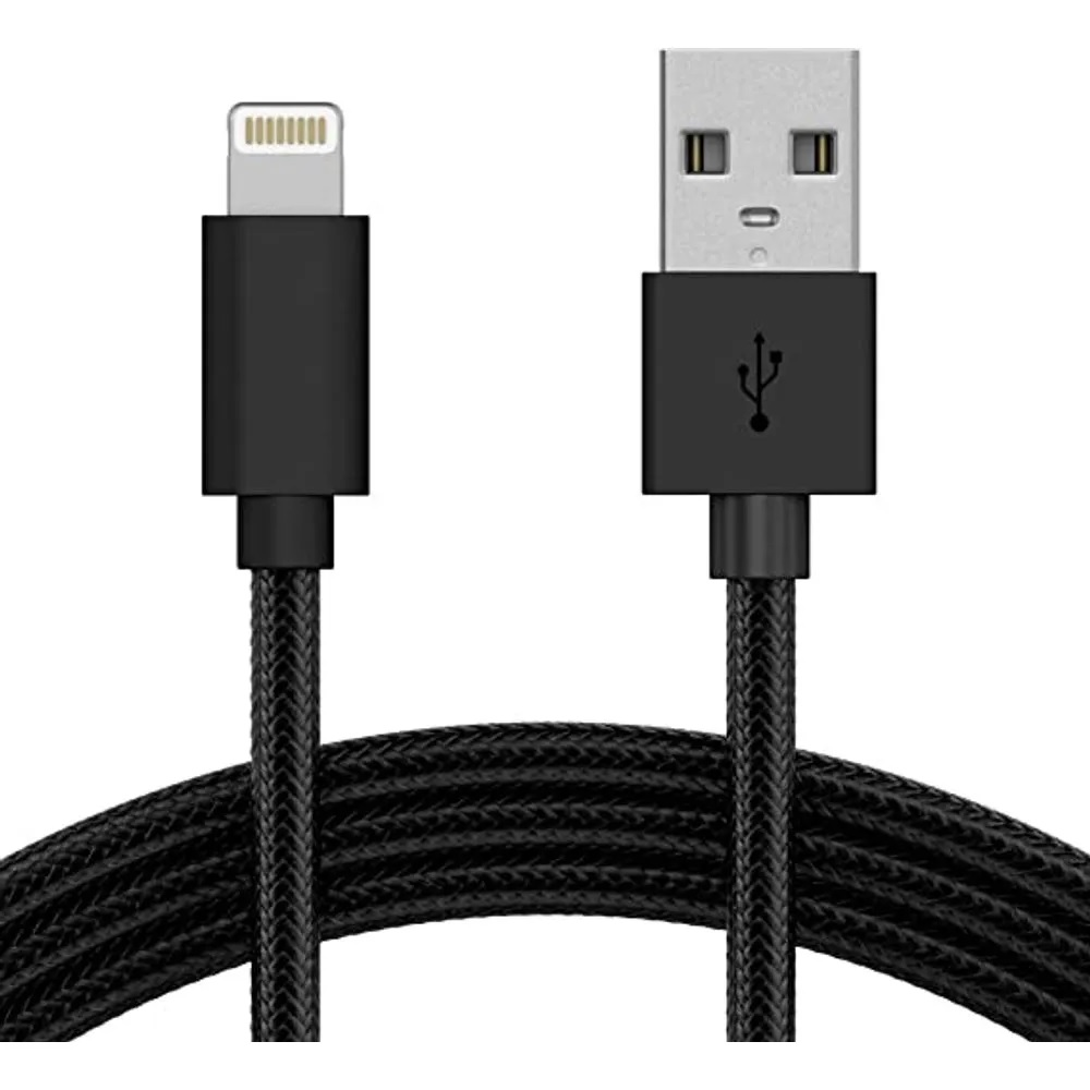 Cabo MD9 USB AM/Iphone 5 3.0A 1m - Preto