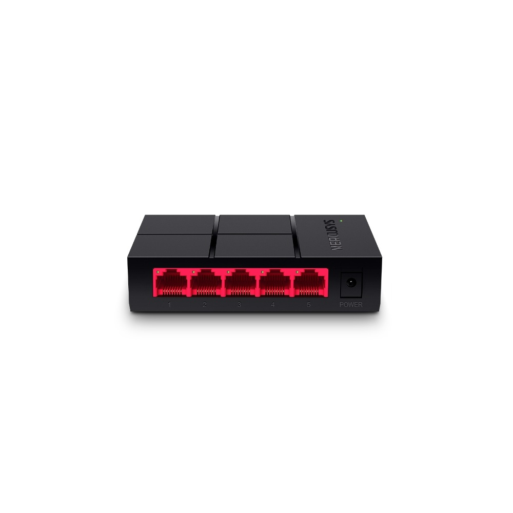 Switch Mercusys SOHO 5 Portas Gigabit 10/100/1000Mbps - MS105G Switch Mercusys SOHO 5 Portas Gigabit 10/100/1000Mbps - MS105G