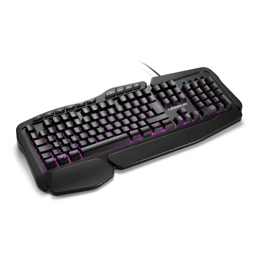Teclado Membrana Warrior Clancy RGB C/Fio Preto