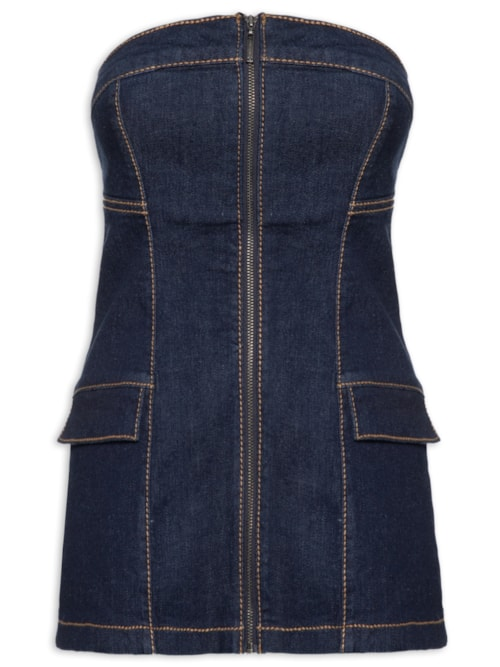Blusa Feminina Jeans - Azul Blusa Feminina Jeans - Azul