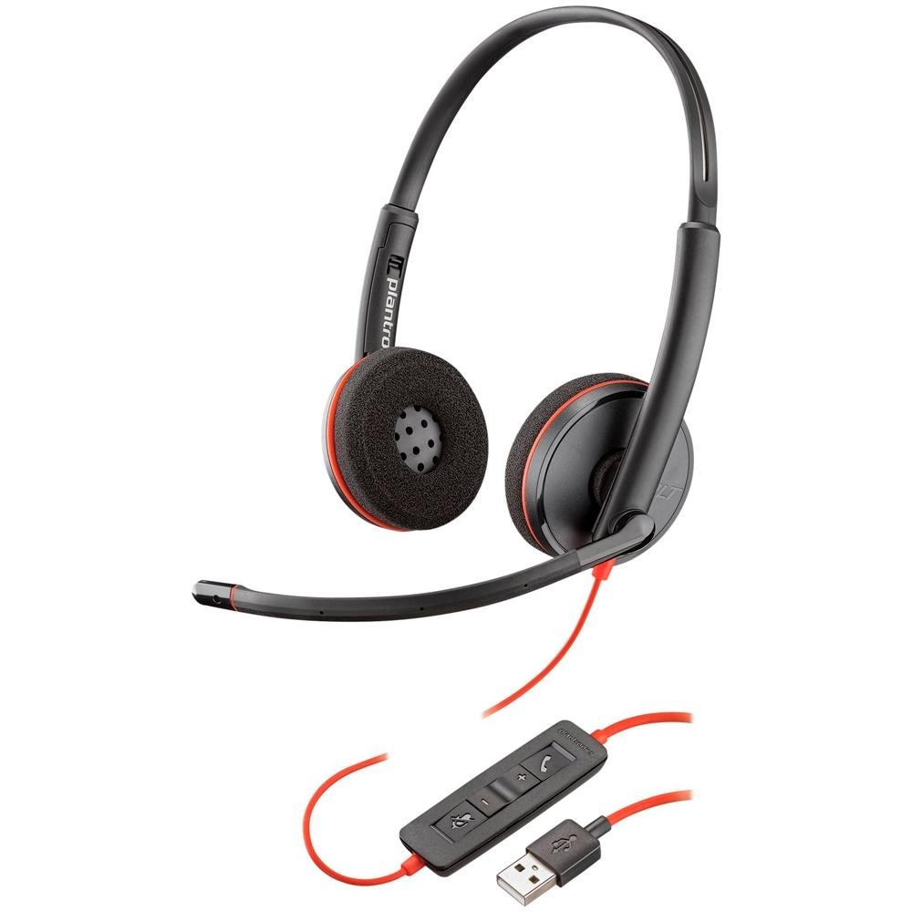 Headset Plantronics Blackwire C3220 USB-A - 209745-101 Headset Plantronics Blackwire C3220 USB-A - 209745-101