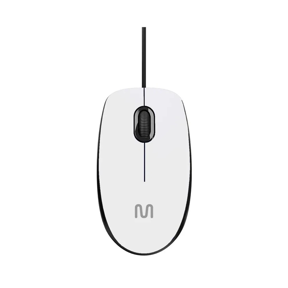 Mouse Multi MF400 12000 DPI USB 3 Botões Branco - MO389