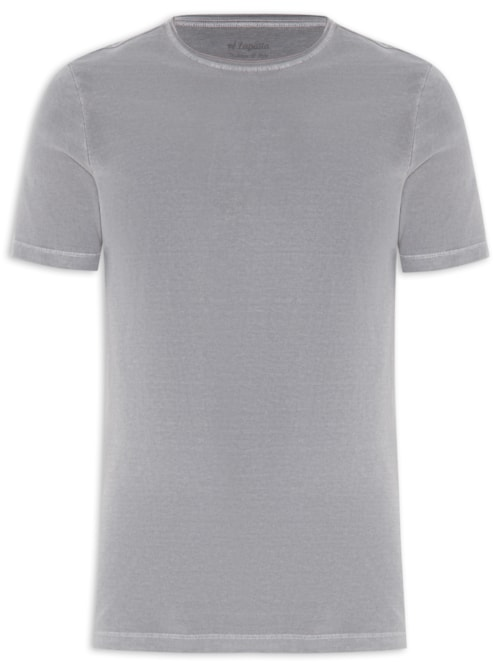Camiseta Masculina Flor - Cinza Camiseta Masculina Flor - Cinza