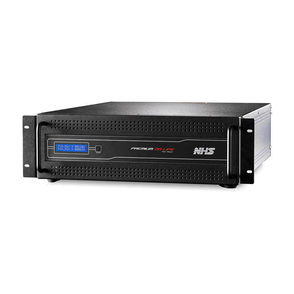 Nobreak NHS Premium On Line 3000VA Rack 3U E.220 / S.220V Bateria Selada 8x9Ah RS232 ENG 3U - 92.A1.030300 Nobreak NHS Premium On Line 3000VA Rack 3U E.220 / S.220V Bateria Selada 8x9Ah RS232 ENG 3U - 92.A1.030300