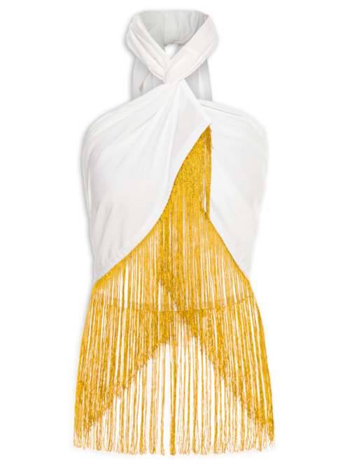 Top Cropped Odeon - Off White Top Cropped Odeon - Off White