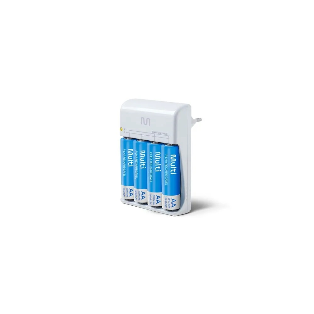 Carregador de Pilhas Multi 4x Pilhas AA 12h - CB054
