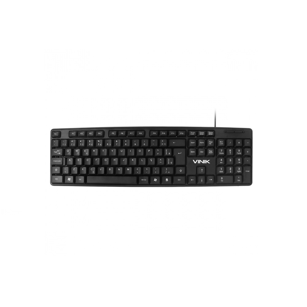Teclado Vinik CT301 USB 1,8m ABNT2 - Preto
