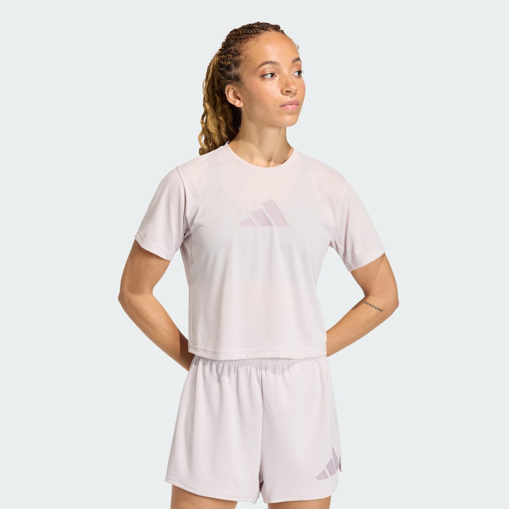 Camiseta de Performance com o Logotipo Grande da Treinando Essentials Mulher adidas