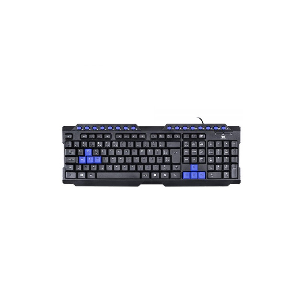 Teclado Membrana Vinik Dragon V2 GT102 C/Fio Preto e Azul