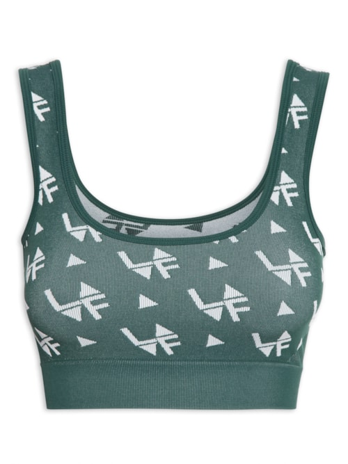 Top Seamless Jacquard - Lauf - Verde