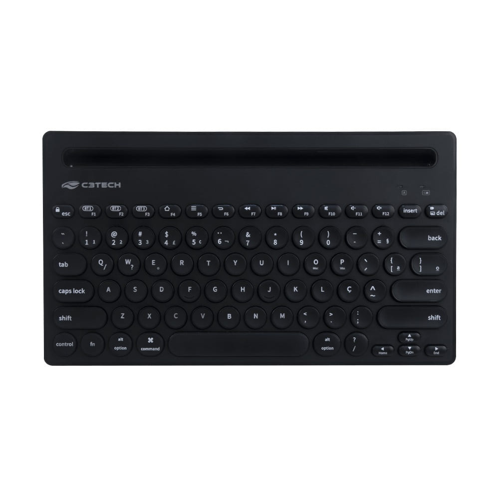 Teclado Membrana C3Tech K-BT200BK S/Fio Preto