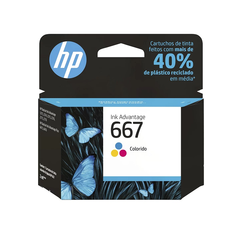Cartucho HP 667 Color 3YM78AB