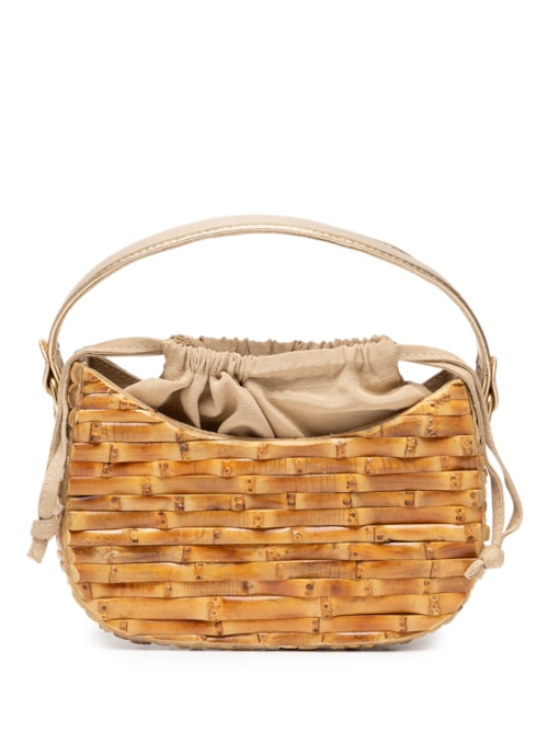 Bolsa Feminina Kitty Bambu - Bege Bolsa Feminina Kitty Bambu - Bege
