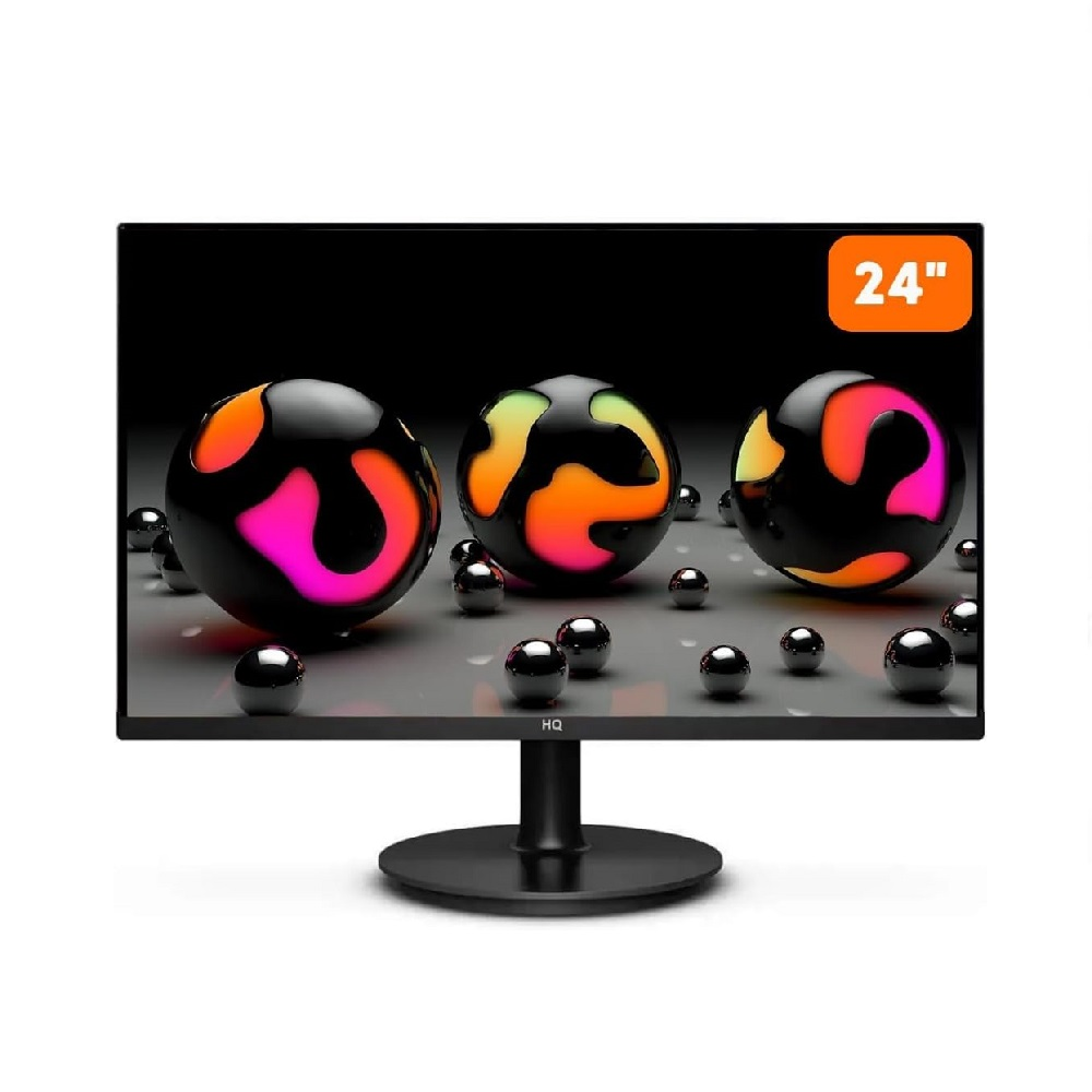 Monitor HQ 24" LED Full HD 75Hz Widescreen HDMI VESA Preto - 24HQ-LED
