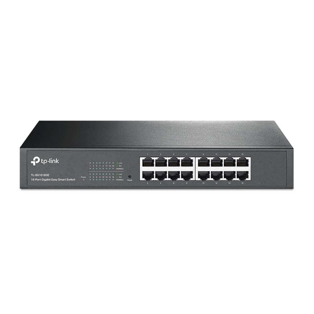 Switch TP-Link Easy Smart 16 portas TL-SG1016DE Gigabit Switch TP-Link Easy Smart 16 portas TL-SG1016DE Gigabit
