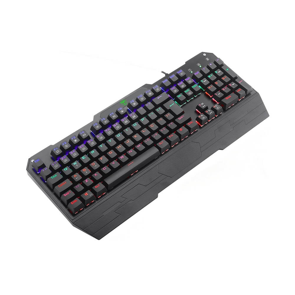 Teclado Mecânico T-Dagger Battleship Rainbow C/Fio Preto