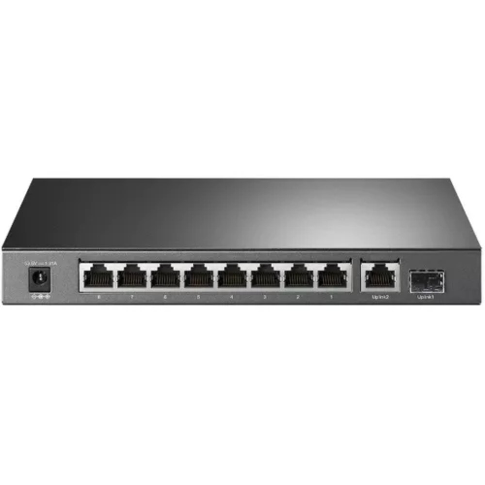Switch TP-Link 8 Portas PoE + 10/100/1000 Mbps RJ45 + 1 Slot SFP Gigabit + 1 10/100/1000 Mbps RJ45 Switch TP-Link 8 Portas PoE + 10/100/1000 Mbps RJ45 + 1 Slot SFP Gigabit + 1 10/100/1000 Mbps RJ45