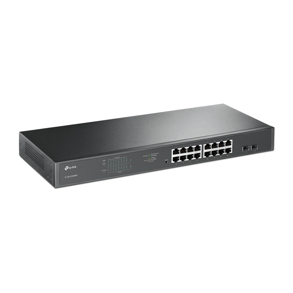 Switch TP-Link 16 portas POE+ Gigabit - TL-SG1218MPE Switch TP-Link 16 portas POE+ Gigabit - TL-SG1218MPE