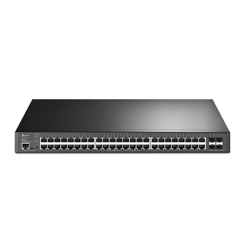 Switch TP-Link 48 Portas TL-SG3452XP Gigabit PoE+ 4 Slots SFP 10GE Gerenciável