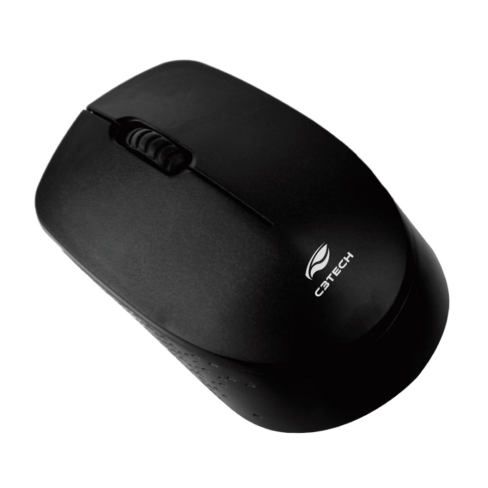 Mouse C3tech Wireless M-W17BK 1000 DPI Óptico C/Pilha - Preto