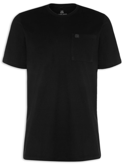 Camiseta Masculina Pocket Basic - Preto Camiseta Masculina Pocket Basic - Preto