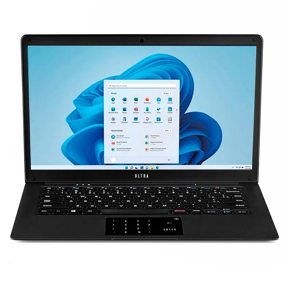 Notebook Multilaser Ultra UB232 Celeron N4020 4GB RAM 500GB HD Tela 14.1" Windows 10 Home - Preto
