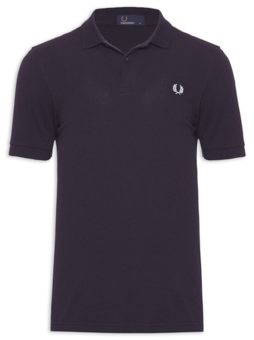 Polo Masculina Plain Shirt - Azul Polo Masculina Plain Shirt - Azul