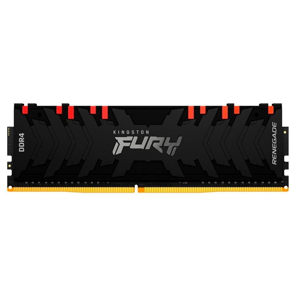 Memória Kingston Fury Renegade RGB 8GB DDR4 3600Mhz Preto - KF436C16RBA/8