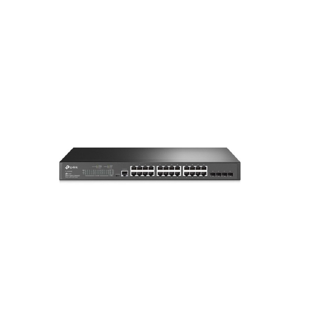 Switch TP-Link 24 Portas Gigabit 10/100/1000Mbps + 4 Slots SFP - TL-SG3428 Switch TP-Link 24 Portas Gigabit 10/100/1000Mbps + 4 Slots SFP - TL-SG3428