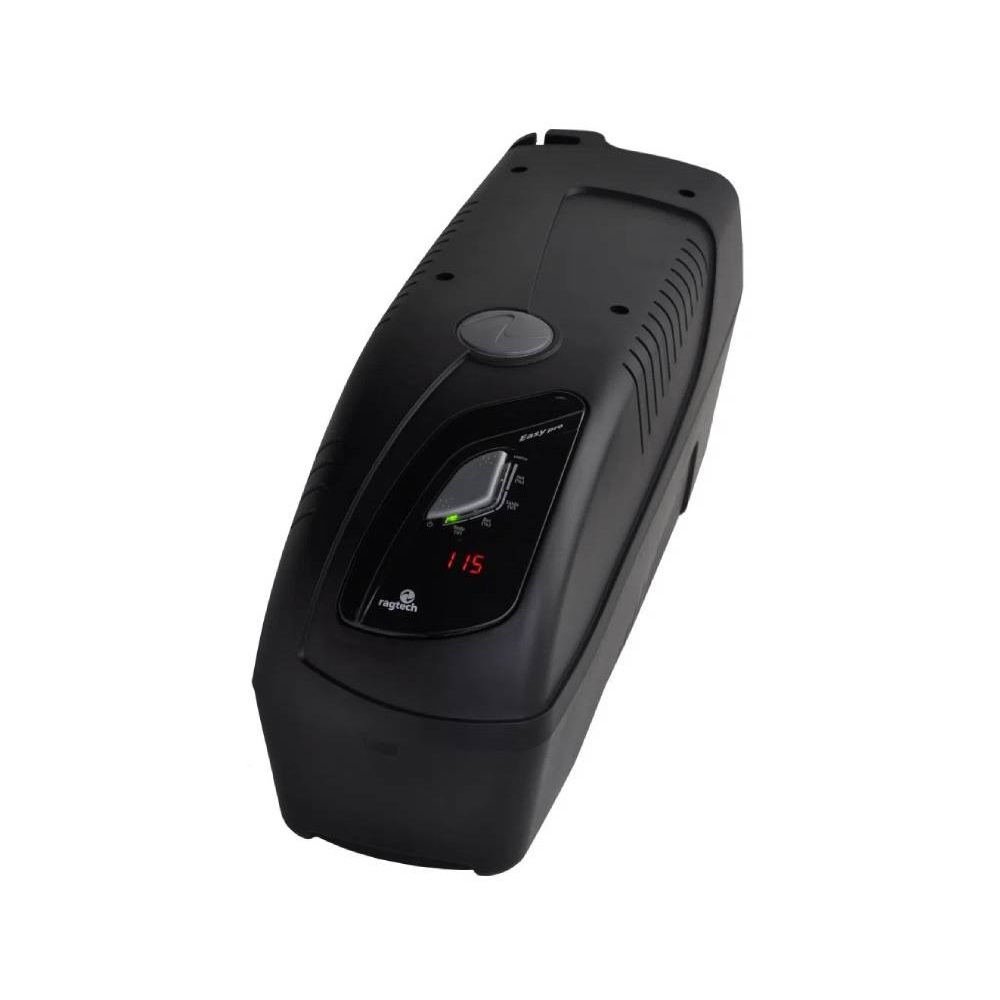 Nobreak Ragtech Senoidal Easy Pro 1600VA Display Digital Trivolt Bat 2x7Ah 10 Tom C/Usb+Engate