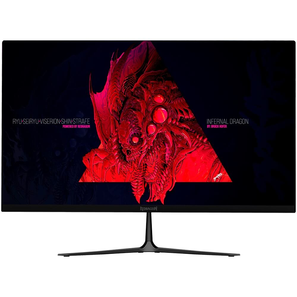 Monitor Gamer Redragon Emerald HDMI VGA DP Freesync Full HD 1ms 27 - GM270F165