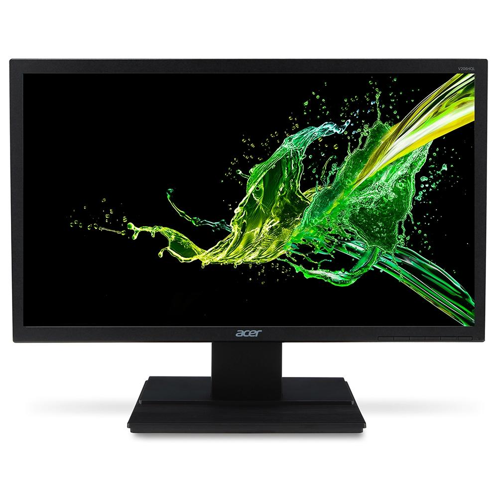 Monitor Acer LCD V206HQL HDMI VGA VESA Widescreen 1366 x 768 HD 19,5" - Preto