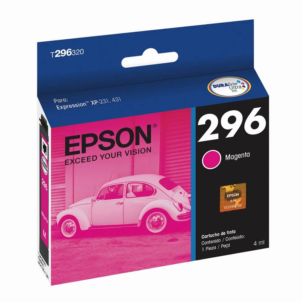 Cartucho de Tinta Epson Magenta 296 - T296320-BR