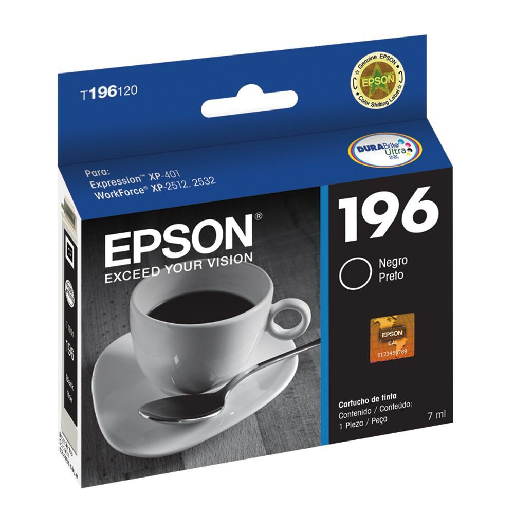 Cartucho De Tinta Epson 196 - Preto T196120