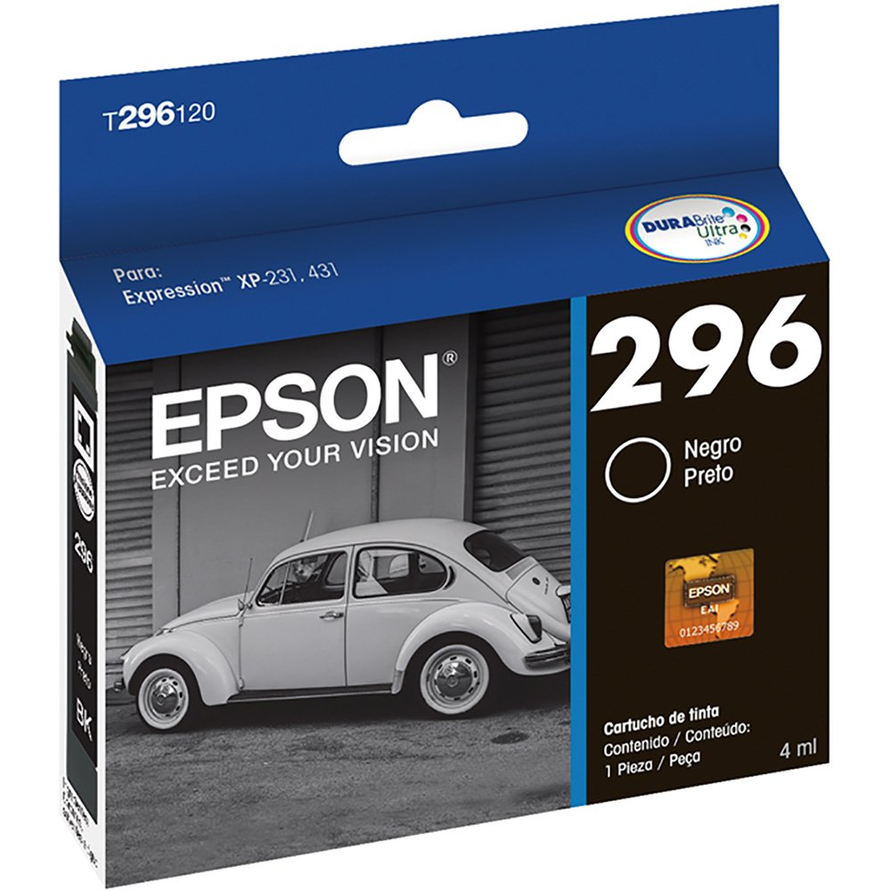 Cartucho de Tinta Epson Preto 296 - T296120-BR