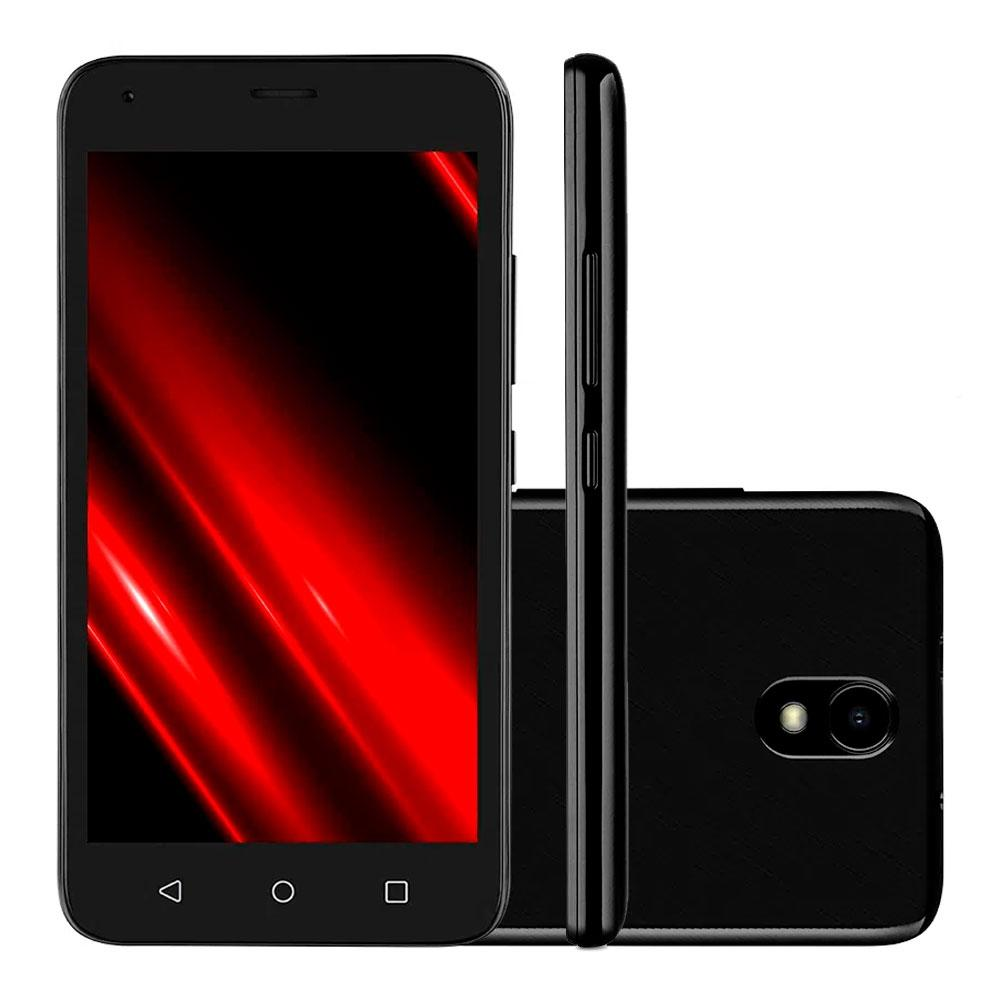 Smartphone Multilaser E Pro 4G P9150 Quad Core Android 11 GO 1GB RAM 5MP/5MP 32GB Tela 5.0 - Preto