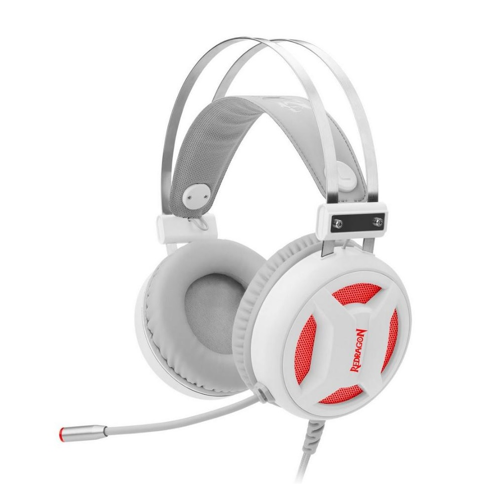 Headset Gamer Redragon Minos Lunar H210W Surround 7.1 USB - Branco