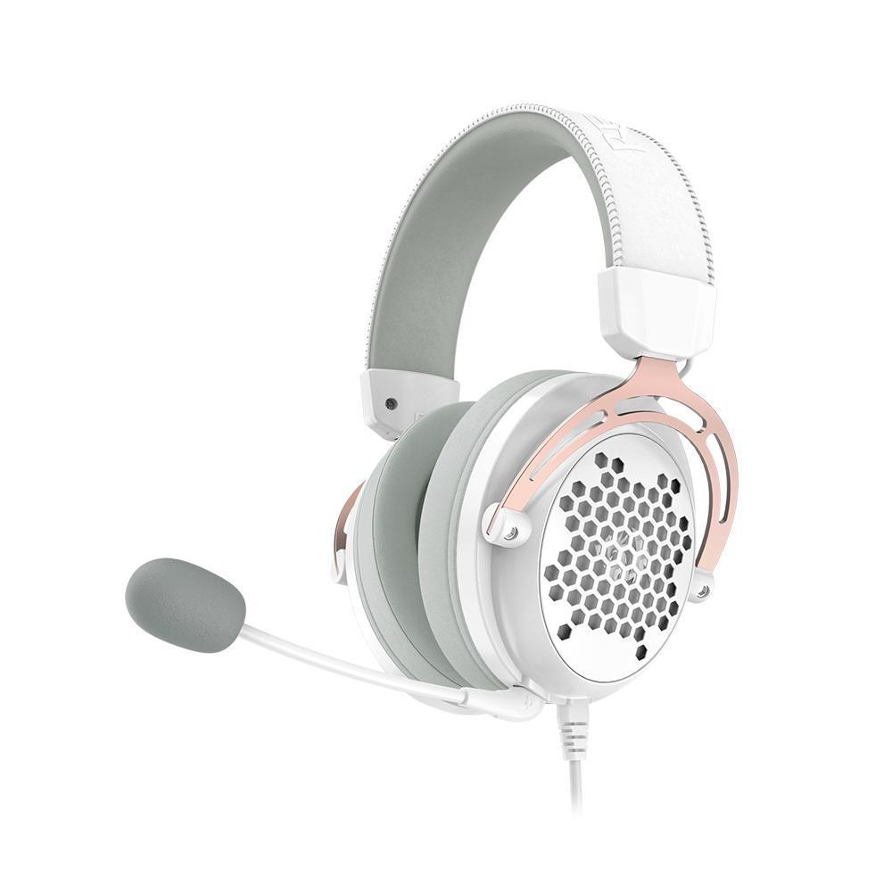 Headset Gamer Redragon Diomedes H388-W Áudio 7.1 Conector 3.5mm - Branco