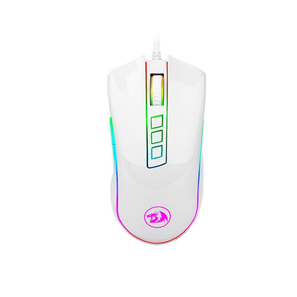 Mouse Gamer Redragon Cobra M711W RGB 7 Botões 10000 DPI - Branco