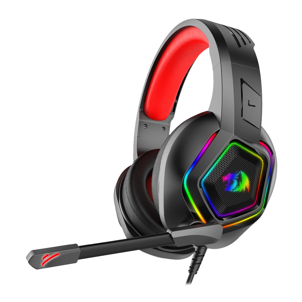 Headset Gamer Redragon Medea H280 RGB C/Fio C/Microfone - Preto