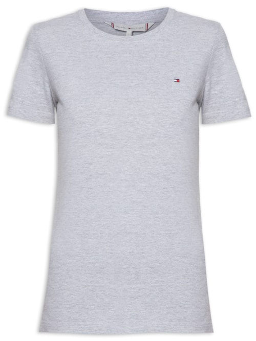 Camiseta Feminina Heritage Crew Neck Tee - Cinza