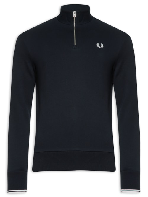 Blusa Masculina Moletom Half Zip - Azul Blusa Masculina Moletom Half Zip - Azul