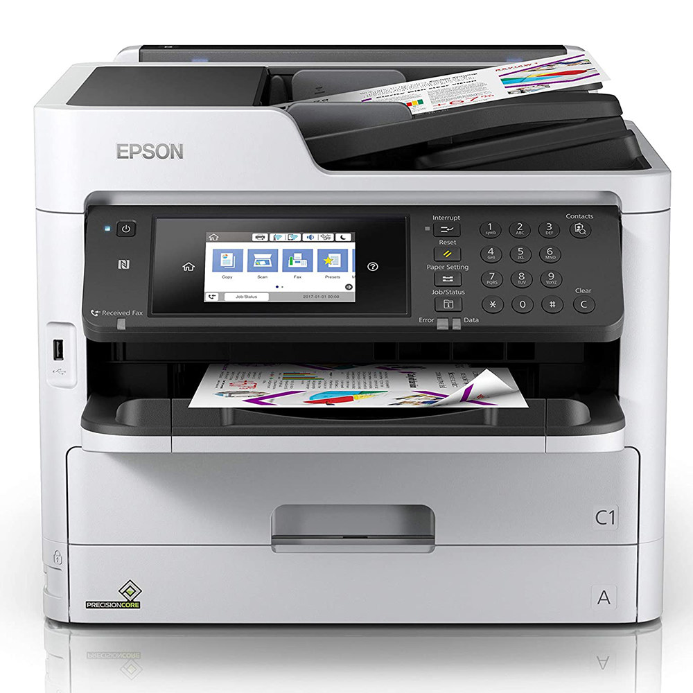Impressora Multifuncional Epson Jato de Tinta Workforce Pro Colorida USB Wi-Fi Ethernet Bivolt Branco - WF-C5710 Impressora Multifuncional Epson Jato de Tinta Workforce Pro Colorida USB Wi-Fi Ethernet Bivolt Branco - WF-C5710