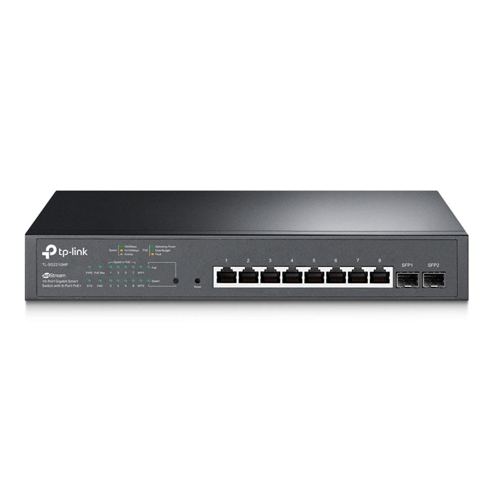 Switch TP-Link 8 Portas 10/100/1000Mbps - TL-SG2210MP Switch TP-Link 8 Portas 10/100/1000Mbps - TL-SG2210MP