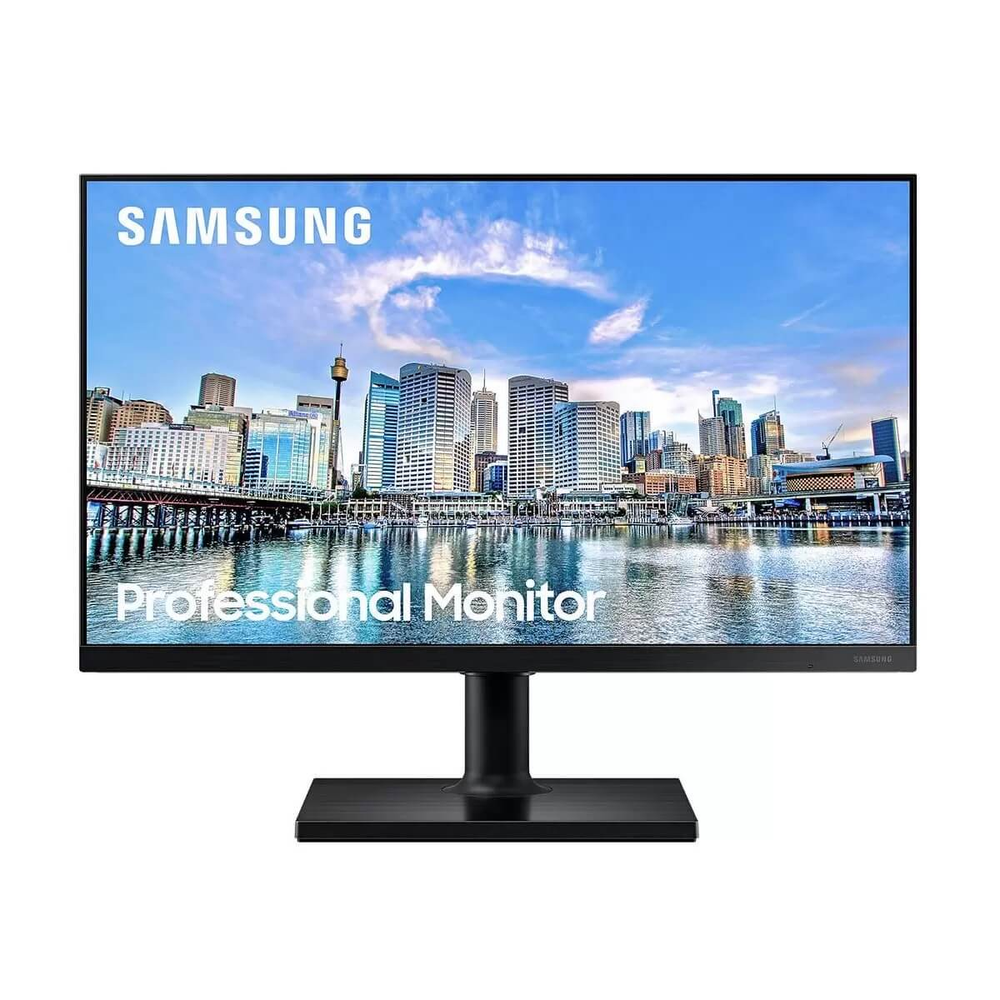 Monitor Samsung Full HD 24" HDMI Display Port USB Ajuste de Altura Pivot FreeSync - LF24T450FQLMZD